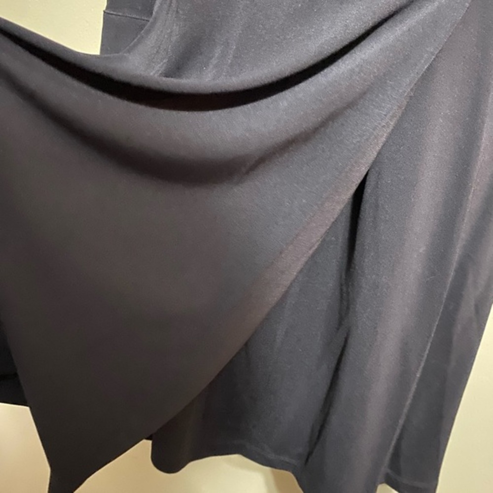 Black Long Sleeve Moda International Wrap Dress,‎ Size 6 - Picture 4 of 6